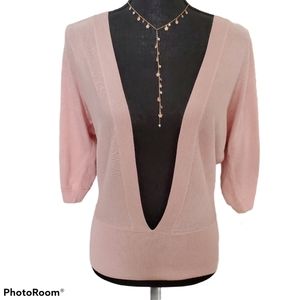 Ann Taylor LOFT pink cashmere blend sweater
